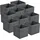 [en.casa] Faltbox 30 x 30 x 28 cm 10-tlg. dunkelgrau