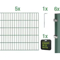 GAH Alberts Alberts 2 m - 50 m Doppelstabmatten-10 m-1200 mm-grün 1-Komplettset