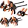 Vevor Einhandzwinge Holz/ABS 15,24 & 30,48 cm orange/schwarz 70 kg Klemmkraft 8er-Pack