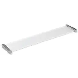 Hewi System 900 Q Ablage 900Q03.00740 chrom, mit Glasplatte, 616x20x122mm