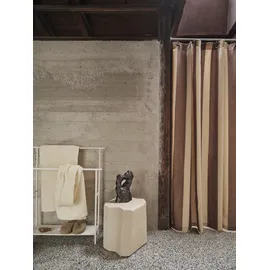 Ferm Living Duschvorhang Chambray 130 x 180 cm braun-beige