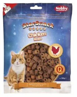 Katzen - Snacks NOBBY Star Snack Chicken Rolls, 180 g