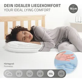 ML-Design Kaltschaum 90 x 200 cm H4