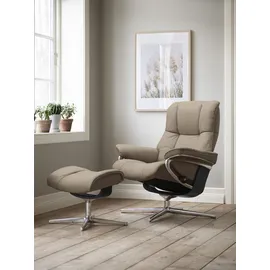 Stressless Mayfair mit Cross Base Rohleder 83 x 102 x 74 cm beige q2 faron