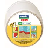 Mako Weich-Sockelleiste selbstklebend KOMFORT, 45 x 15 mm 5 m, weiß