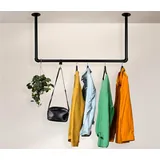 RSR Hangers® Kleiderstange Garderobe Industrie Design für Decke | Breite 50 cm x Höhe 60 cm | Deckengarderobe | Garderobenstange | Ankleidezimmer | Schlafzimmer | Flur | begehbarer Kleiderschrank