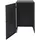 Proregal Mülltonnenverkleidung 110 x 65 x 66 cm schwarz