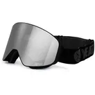 YEAZ Skibrille APEX Magnet-Ski-Snowboardbrille silber, Magnet-Wechsel-System für Gläser, silber/schwarz silberfarben