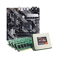 Mainboard Bundle | AMD Ryzen 7 5700X 8x3400 MHz, ASUS Prime B450M-K II, 64 GB DDR4-RAM, 1x M.2 Port, 6X SATA 6Gb/s, USB 3.2 Gen2 | Tuning Kit | CSL PC Aufrüstkit