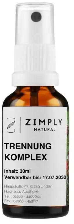 ZIMPLY NATURAL Trennung Komplex 30 ml