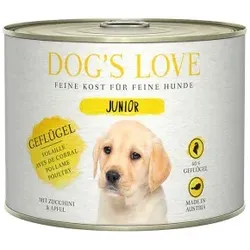 DOG'S LOVE Junior Pute mit Apfel & Zucchini 6x200 g