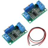 Youmile 2Pcs Spannungswandler-Modul 0-5V bis 4-20mA Spannungswandler-Signalmodul, nicht isolierte Stromwandlerplatine DC7-30V mit Überbrückungskabel