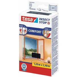 Tesa Fliegengitter Fenster klett 1,2X2,4m schwarz 55918