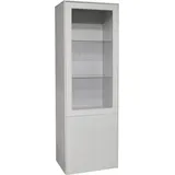 Mäusbacher Imola Standvitrine Holzwerkstoff/Glas 61x179x42 cm - Anthrazit matt lack),