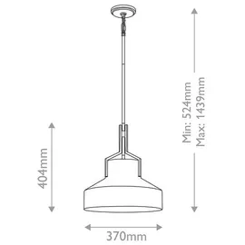 Quoizel Brecken 2-flg. 60W 30 cm rund/Gold/Weiß