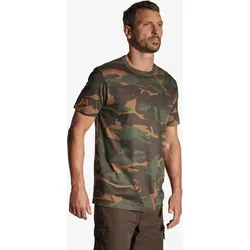 T-Shirt 100 Woodland strapazierfähig Camouflage grün khaki L