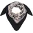 Stylebreaker Zick-Zack Dreiecksschal in Schwarz-Grau | Gr.: onesize