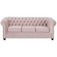 Home Affaire Chesterfield-Sofa »New Castle«, mit hochwertiger Knopfheftung in Chesterfield-Design, B/T/H: 2038672 rosa