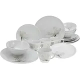 CreaTable Kombiservice Magnolie weiss, 16-teiliges Geschirr-Set