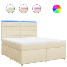 vidaXL Boxspringbett 180 x 200 cm Creme
