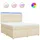 vidaXL Boxspringbett 180 x 200 cm Creme