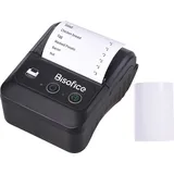 Bisofice Thermodrucker 58 mm 2 Zoll Bluetooth Belegdrucker USB-Rechnungs-POS-Mobildrucker, SC/POS-Druckbefehl, kompatibel mit Android/iOS/Windows