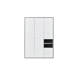 Composad Kleiderschrank Milow 153,5 x 216,4 x 63,7 cm Weiß