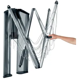 Brabantia WallFix Wandwäschetrockner 24M mit Aufbewahrungsschutzbox
