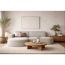 kaiser möbel Ecksofa Sofa L form, Couch L form MODENA STUDIO stoff Verita Beige, Links