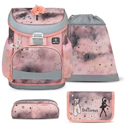 Belmil Mini-Fit Schulranzen-Set 4-teilig Rose Ballet mit Brustgurt Rose Ballet Schulranzen Set