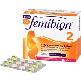 Femibion 2 Schwangerschaft + Stillzeit ohne Jod 2 x 60 St.