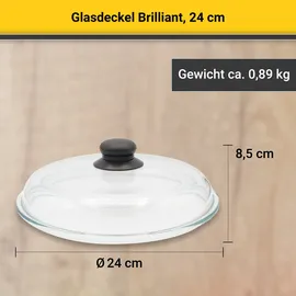 Krüger GL24M Glasdeckel 24cm