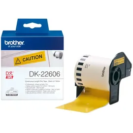 Brother Endlosetiketten DK-22606 Gelb 62 mm x 15,24 m