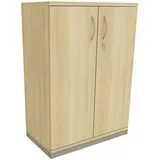 fm Büromöbel Aktenschrank abschließbar für 3 Ordnerhöhen Breite 80 cm »Sidney« königsahorn, 80x113.3x44.2 cm