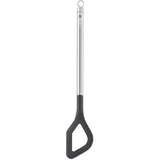 Rösle Basic Line Kochlöffel, mit Rundgriff und Aufhängeöse, Edelstahl 18/10, PPA, spülmaschinengeeignet, Silberfarben / L 32 cm