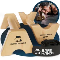 bare hands Liegestützgriffe Holz