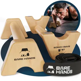 bare hands Liegestützgriffe Holz