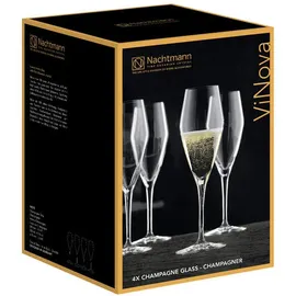 Nachtmann ViNova Champagnergläser 4er Set transparent
