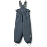 Wheat Skihose "Ski Pants Sal", Jungen, Gr. 104, N-Gr, blau (graublau), Web, Obermaterial: 100% Nylon, unifarben, normal lang, Hosen Skihose, Kunstfaser, wasserdicht, atmungsaktiv und leicht wattiert