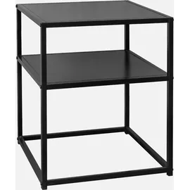 sweeek - 2er Set Nachttische aus schwarzem Metall mit Regal