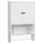 Yaheetech Hängeschrank Wandschrank Badschrank Küchenschrank Regal Aufbewahrung mit Tür und Einlegeboden weiß LBH: 48,5 x 14 x 73 cm