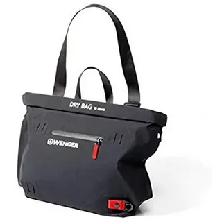 Wenger Dry Bag Cornol 12L wasserdichte Tasche mit Trageriemen dauerhaft wasserdicht Beutel Umhängetasche Schutztasche für Kajak Wanderung, Camping, Skilaufen, Schwimmen, Am Strand, Radfahren und Wassersport Unisex black L23.1041.01