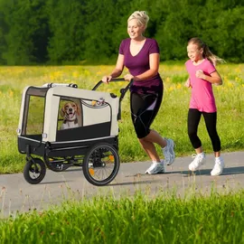 Tectake Hundeanhänger Beige 2018