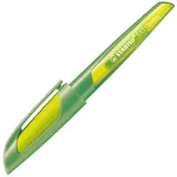 Stabilo 5031/6-41 Schulfüller mit Standard-Feder M - STABILO EASYbuddy in limette/grün - Schreibfarbe blau (löschbar) - Einzelstift - inklusive Patrone