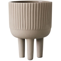 Kristina Dam Studio - Bowl Blumentopf S, Ø 12 cm, grau