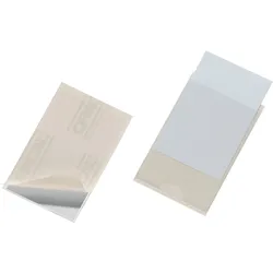 Durable Visitenkarten-Tasche Pocketfix 94x63mm transparent VE=100 Stück