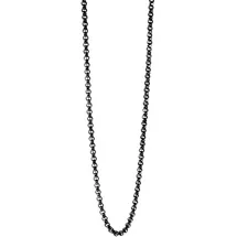 Adelia's Erbskette Unisex Edelstahl schwarz
