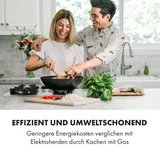 Gaskochfeld 60 cm 4 flammig Brenner 8000 W Glaskeramik Gas Cooker Hob weiß