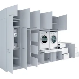 laundreezy Mehrzweckschrank-Set 445 x 238 x 68 cm Weiß
