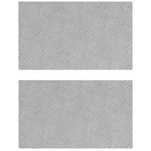 vidaXL Rautenscheiben 2 Pcs Silber 50 X 30 Cm Aluminium Vidaxl